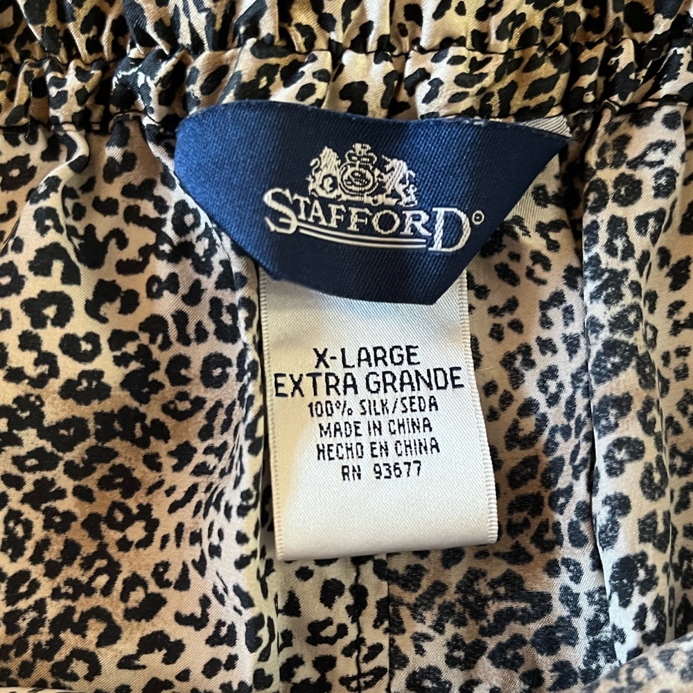 EUC Men’s Animal Print Silk Boxers, Size XL - Picture 3 of 5
